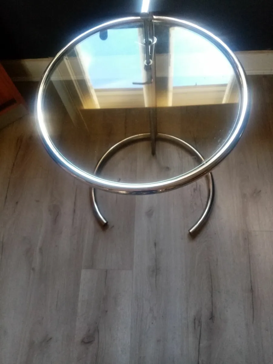 Coffee table and Eileen Grey Occasional table - Image 3