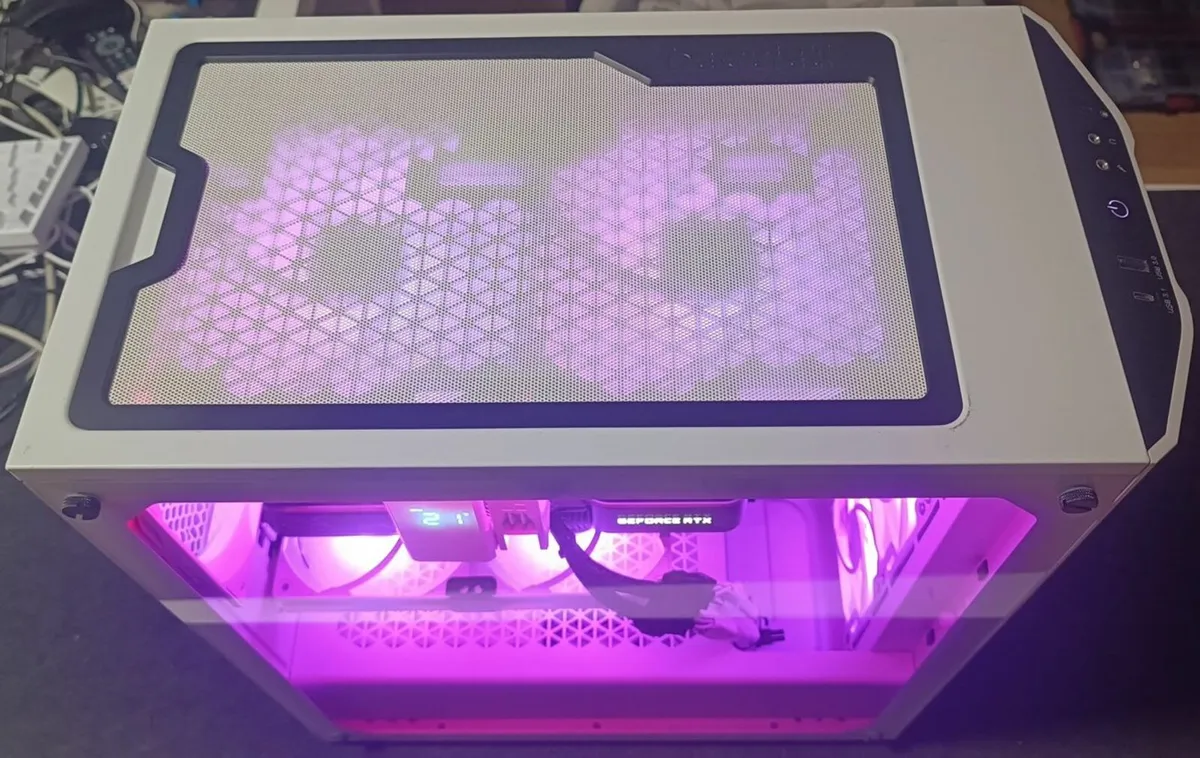 White BeQuiet 500 i5-13Gen RTX 3080 Gaming PC - Image 2