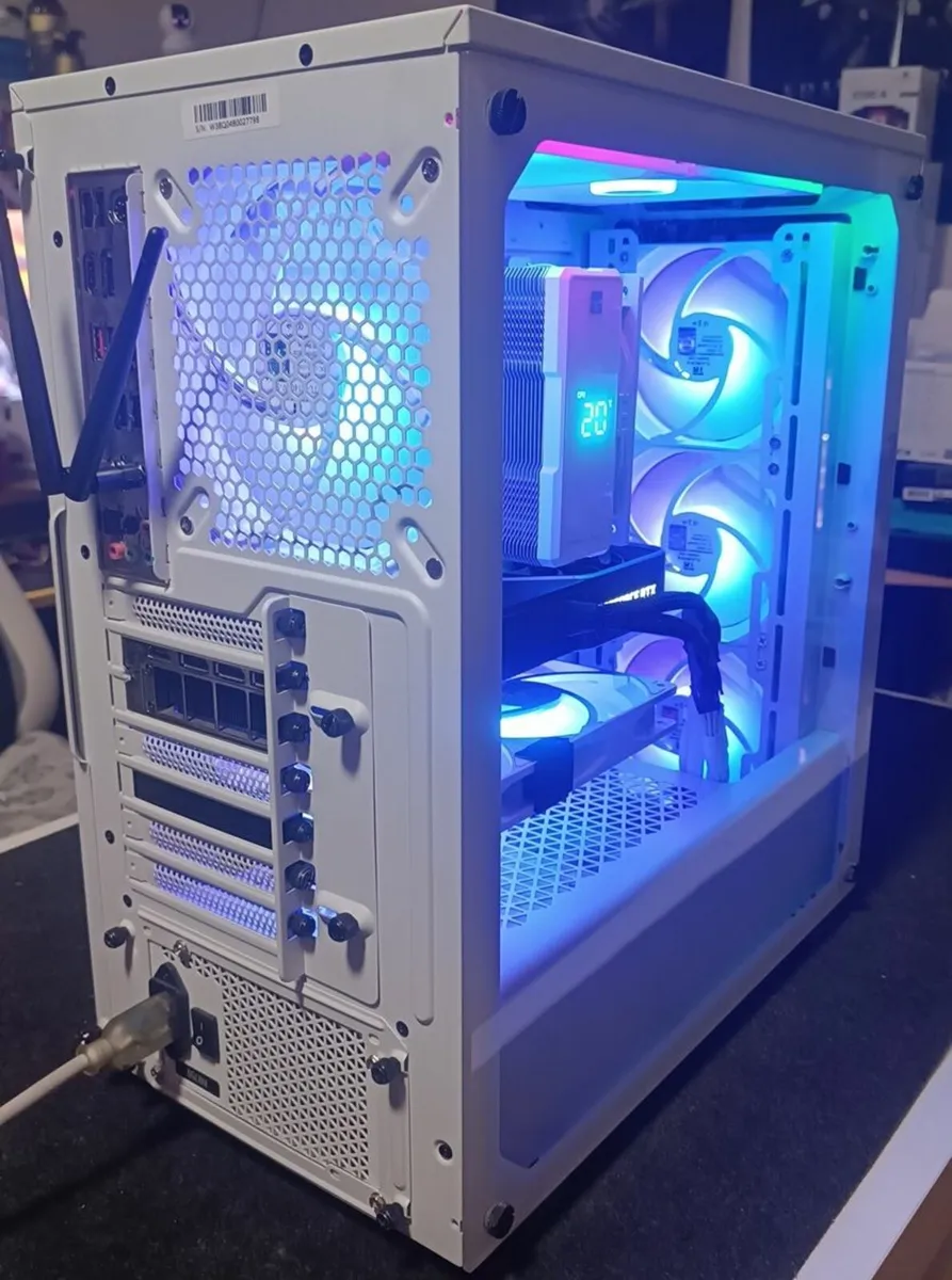 White BeQuiet 500 i5-13Gen RTX 3080 Gaming PC - Image 4