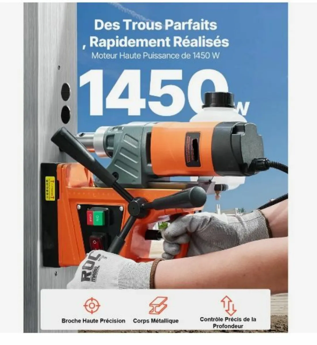 Magnetic Drill, 1450W - Image 2