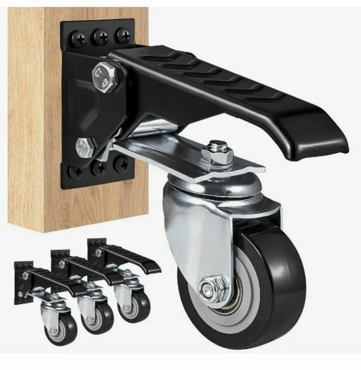 Workbench Caster Wheels, 74.8kg Load Capacity - Image 1