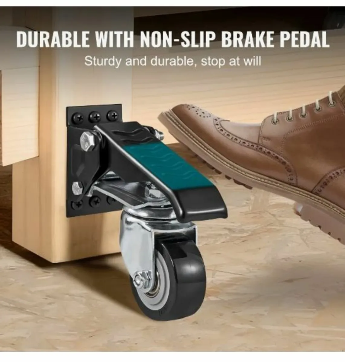 Workbench Caster Wheels, 74.8kg Load Capacity - Image 4