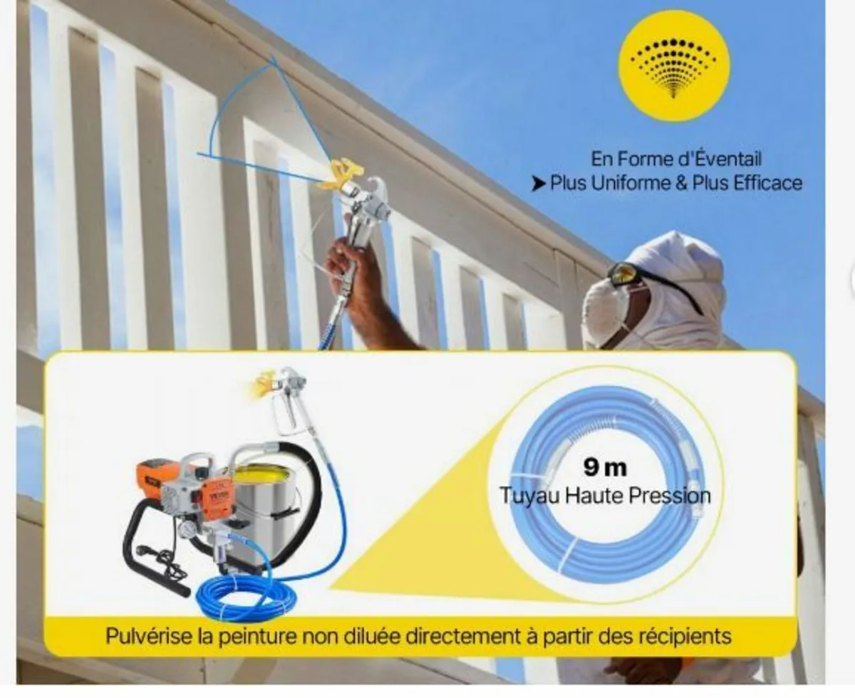 Pro Airless Wall Paint Sprayer, 1800W - Image 4