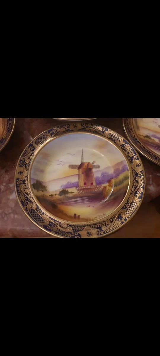 Antique Japanese desert service POSTAGE AVAILABLE - Image 2