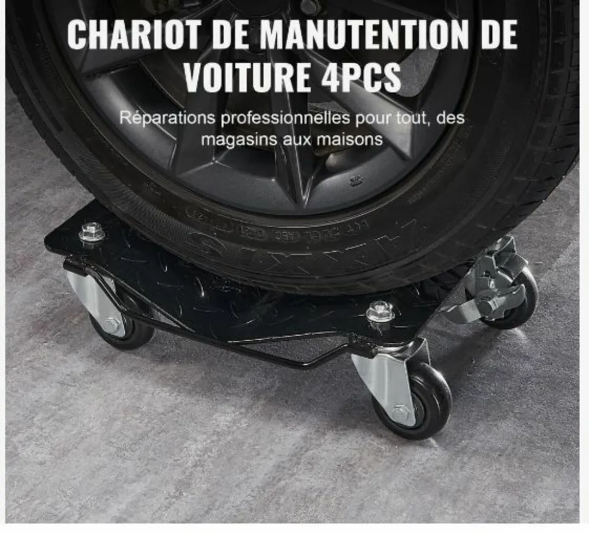 Car Dolly Wheel Tire Dolly 4 PCS Heavy - Image 2