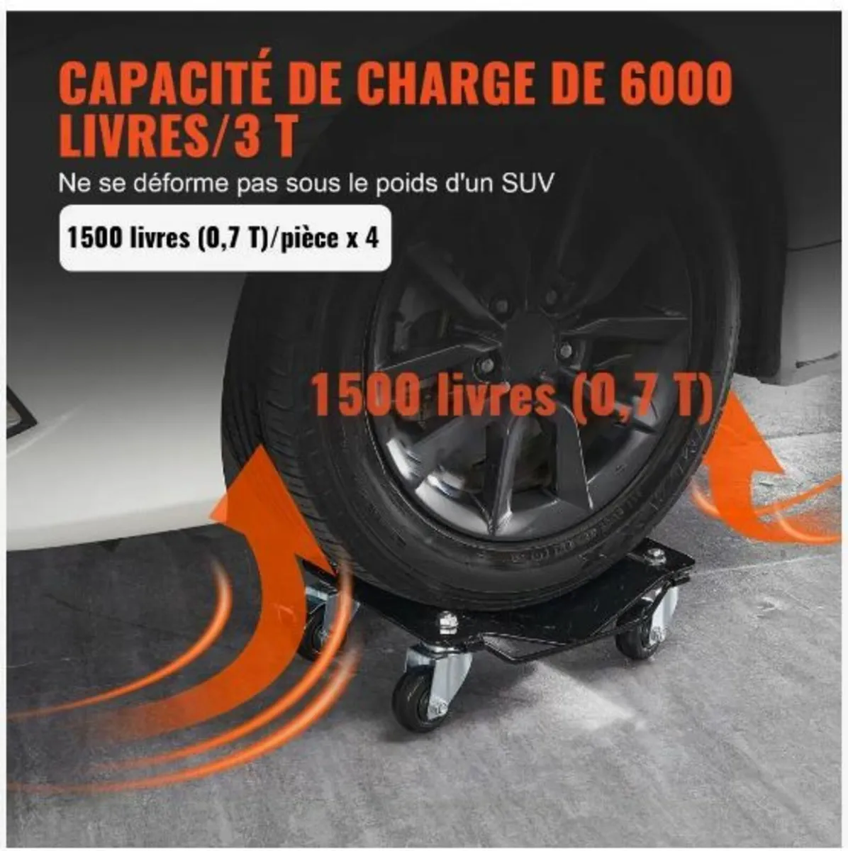 Car Dolly Wheel Tire Dolly 4 PCS Heavy - Image 3