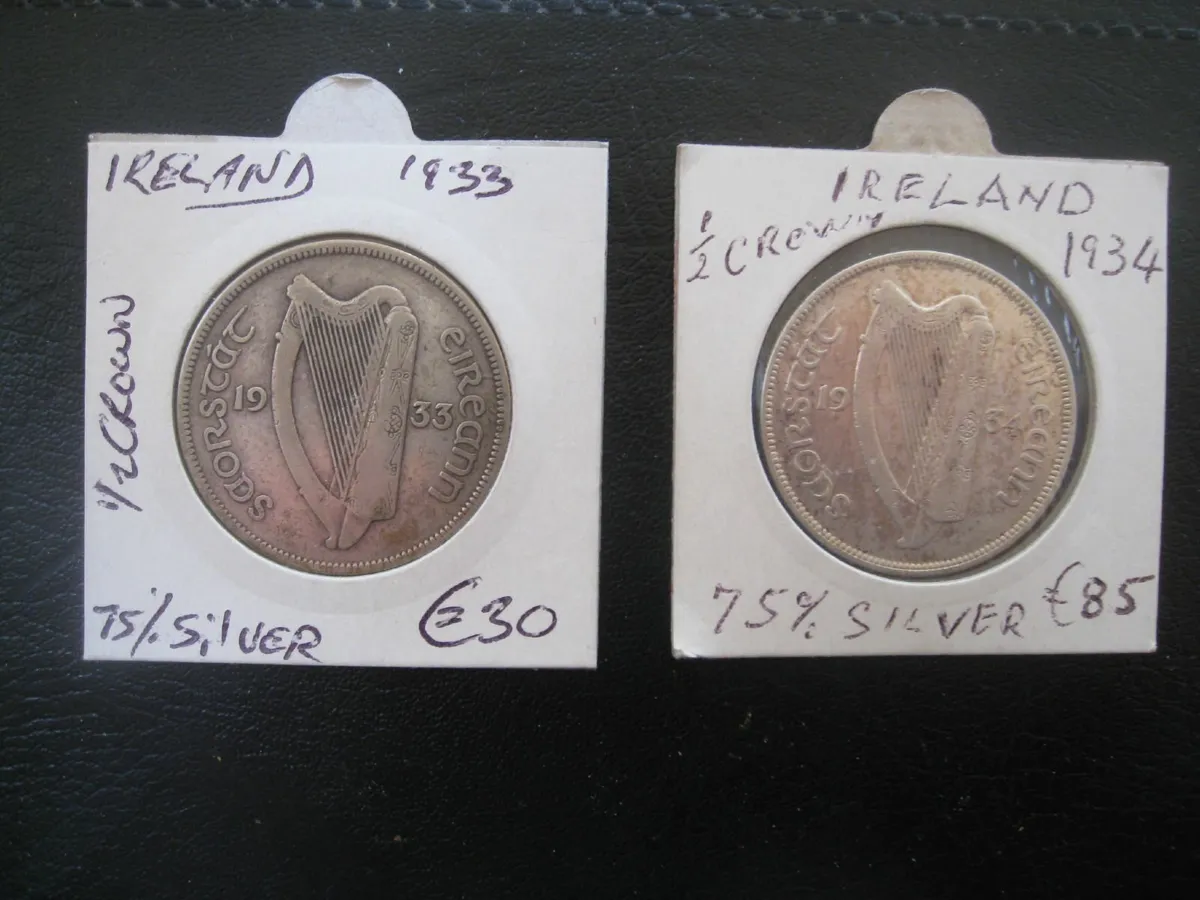 Irish Half Crowns 1930's - Various Prices - Image 2
