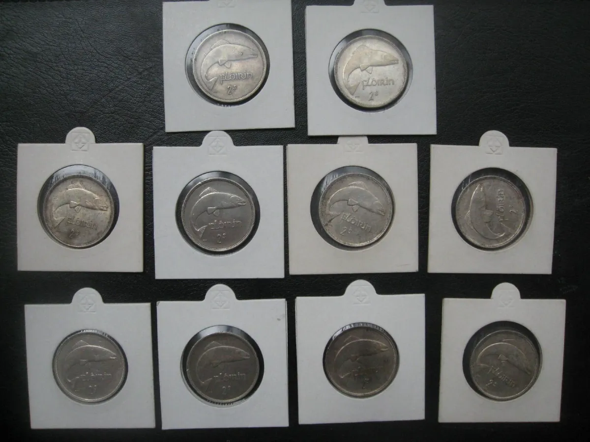 Irish Florin Coins - 1935 & 1939 - Image 1