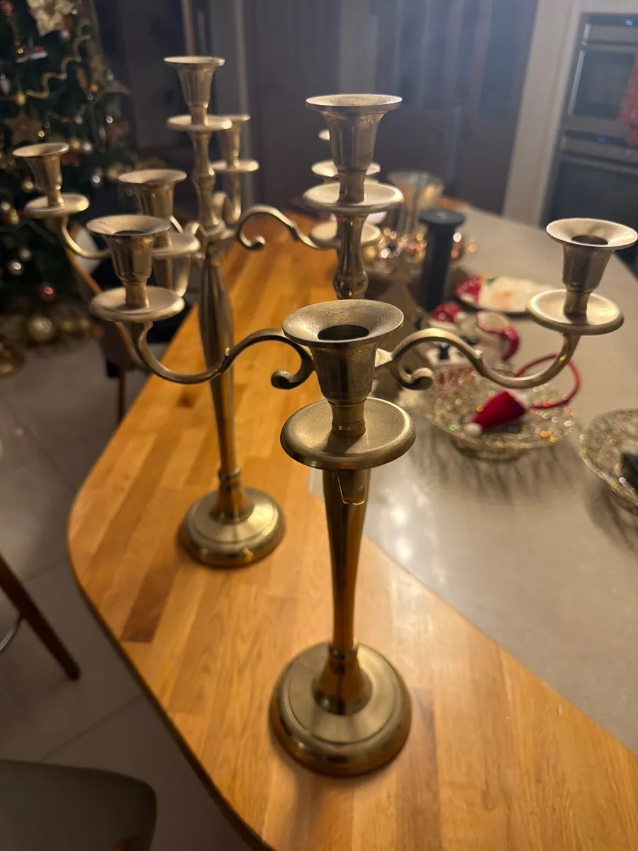 Gold Candelabras - Image 2