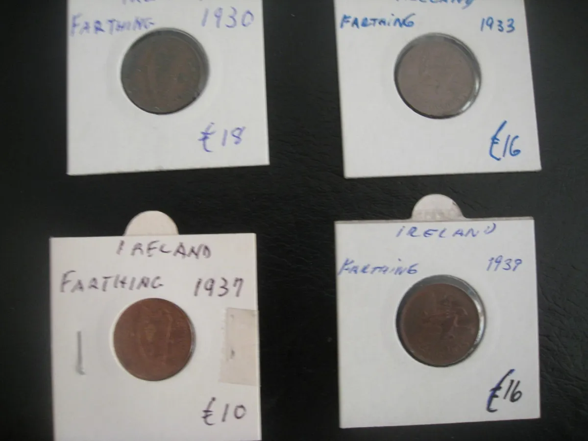 Irish Farthings 1930/33/37/39 - Various Prices - Image 1