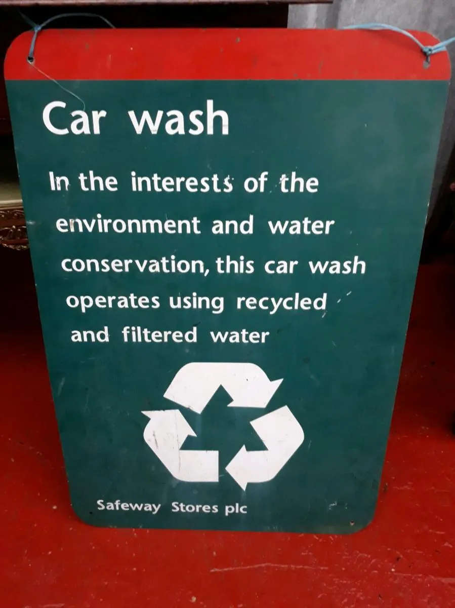 Vintage Car Wash Sign