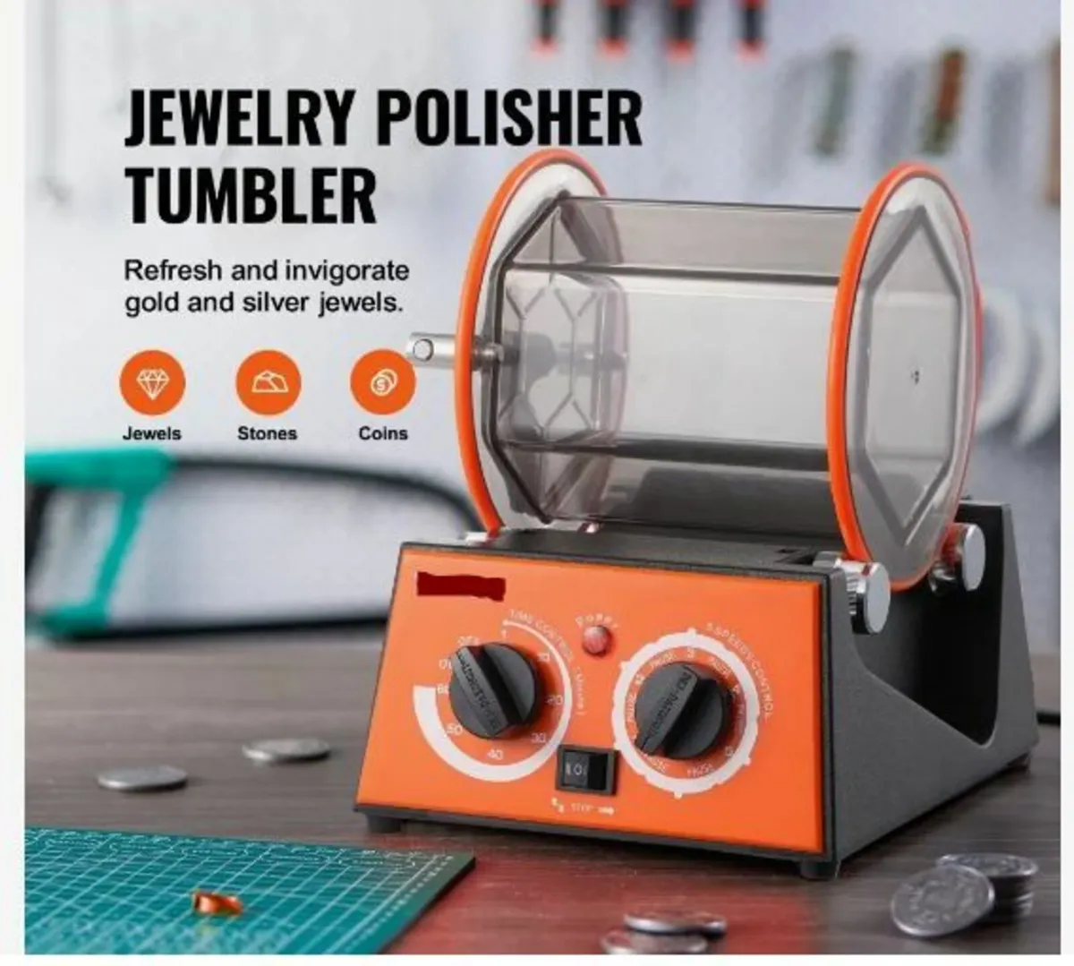 3kg Rotary Tumbler Surface Polisher Jewelry - Image 3