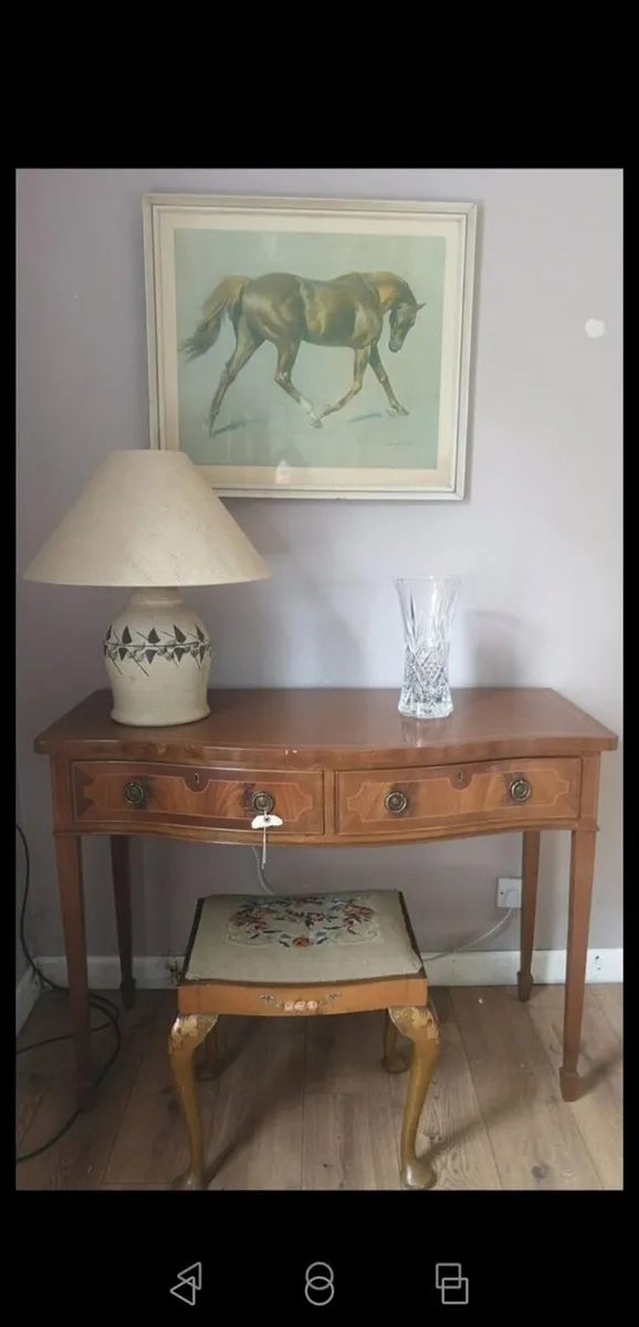 **CLEARANCE** - Stunning Inlaid Console Table - Image 1