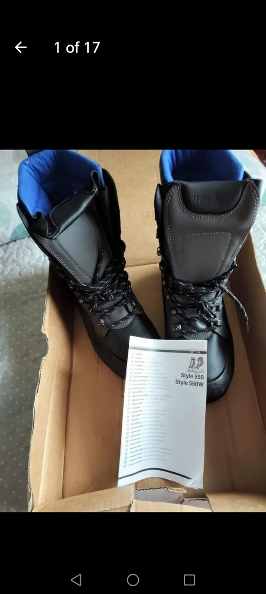 Chainsaw safety boots