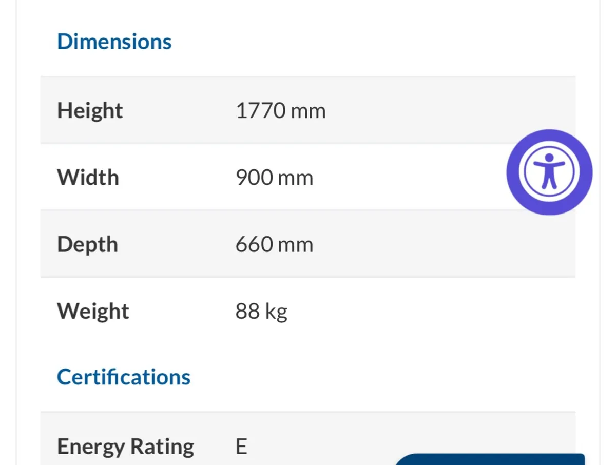 Hoover Fridge freezer American style - Image 4