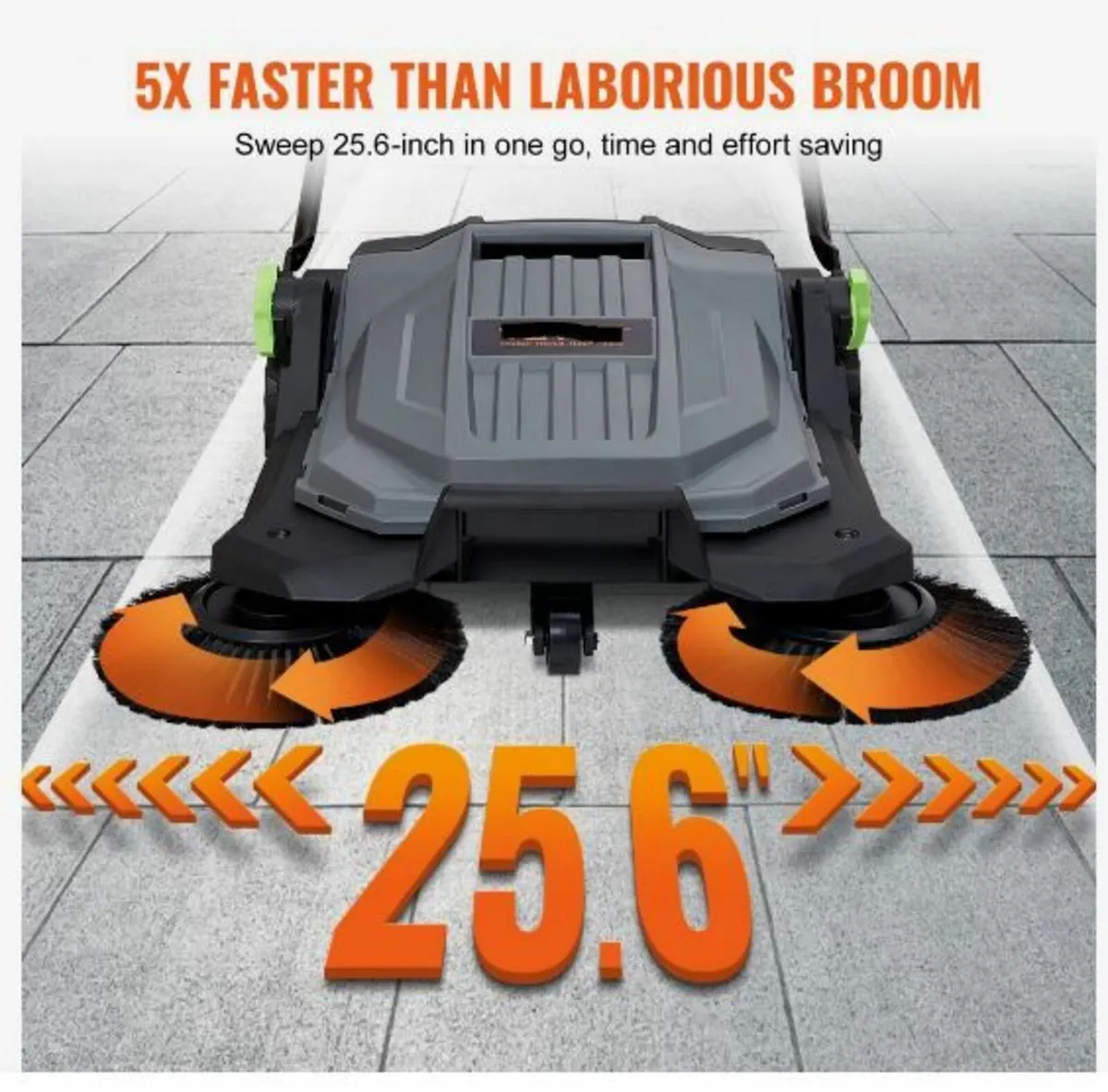 Walk-behind Hand Push Floor Sweeper, 65 cm - Image 3