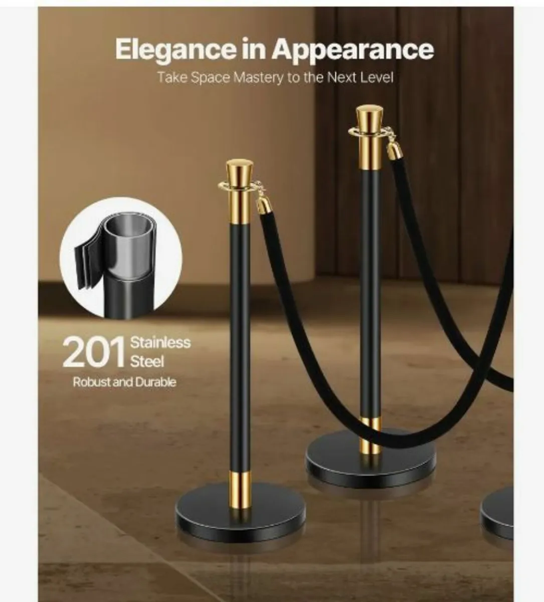 Stanchion Post, 6 Pcs Crowd Control - Image 3