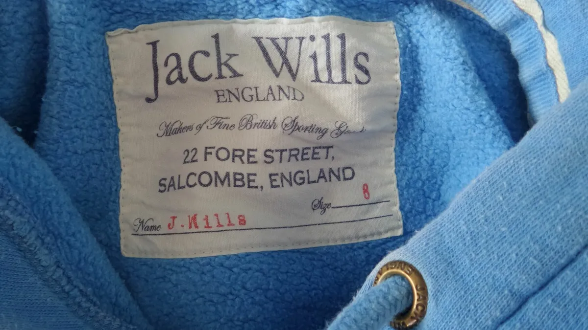Jack Wills Rowing hoodie Sz 8 - Image 3