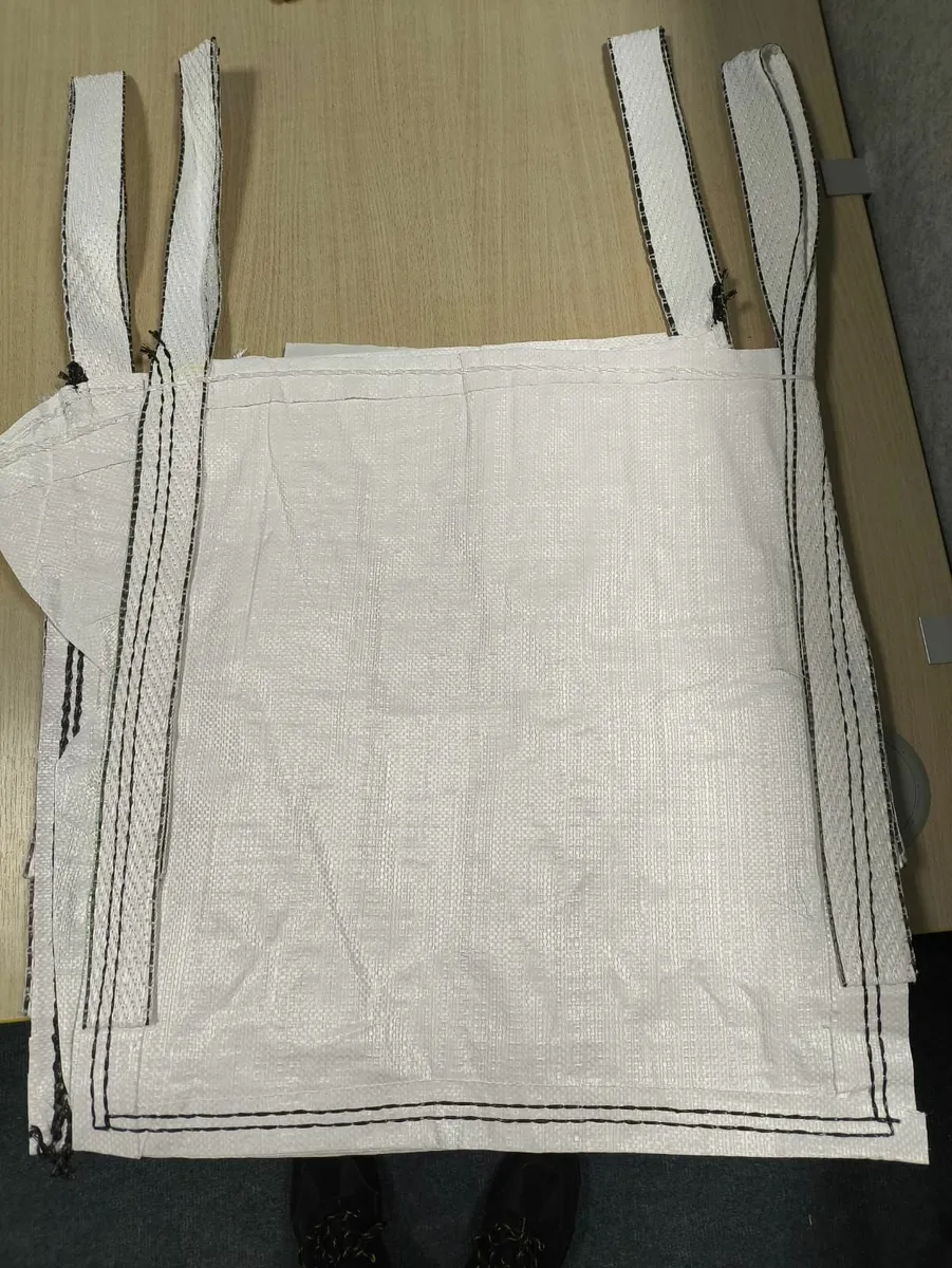 Mini Bulk bag white 50cm x 50cm x 50cm single trip - Image 1