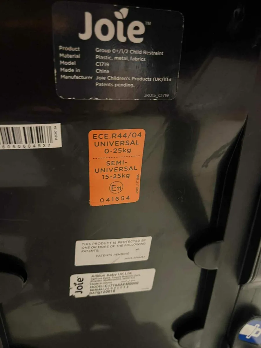 Joie car seat - Image 1