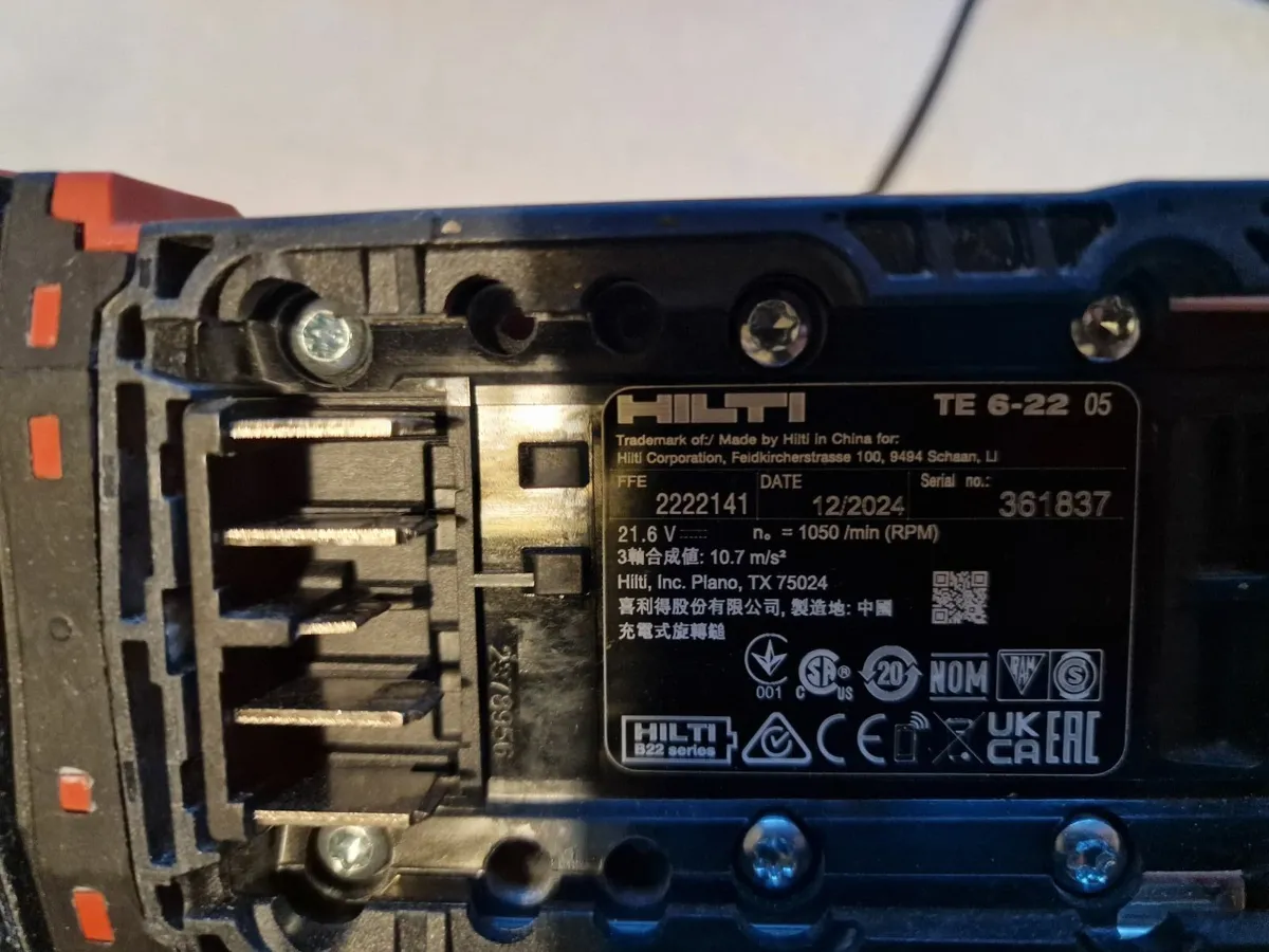 Hilti Hammer drill TE6 22 - Image 3