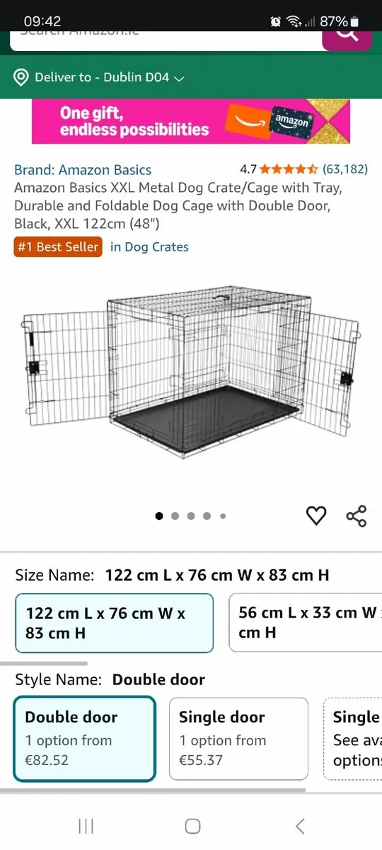 Metal Dog Cage - Image 1