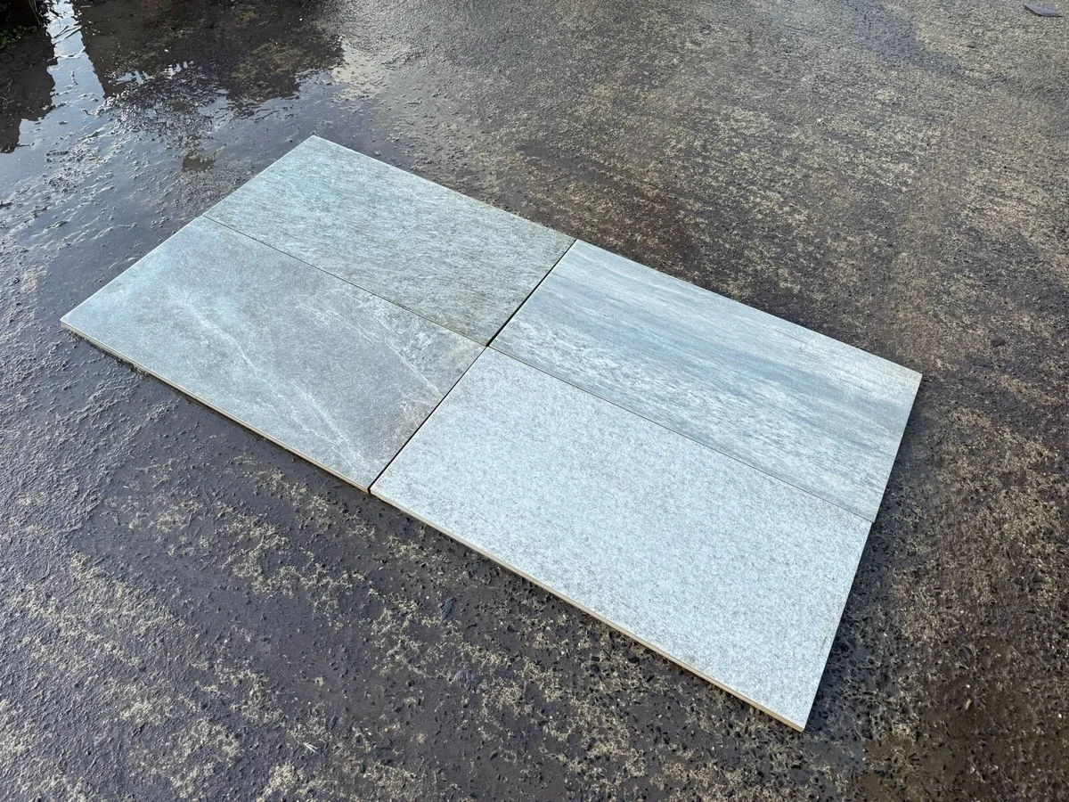 Bargain 20 meters Grey Quartz Porcelain paving. - Image 1