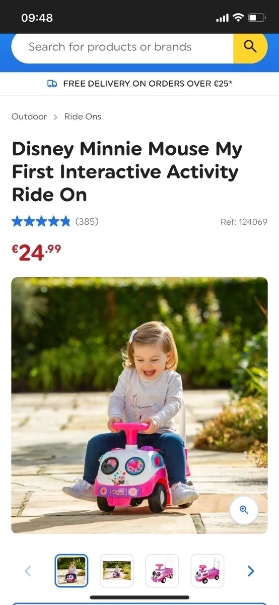 Minnie Mouse ride on toy bus - Image 2