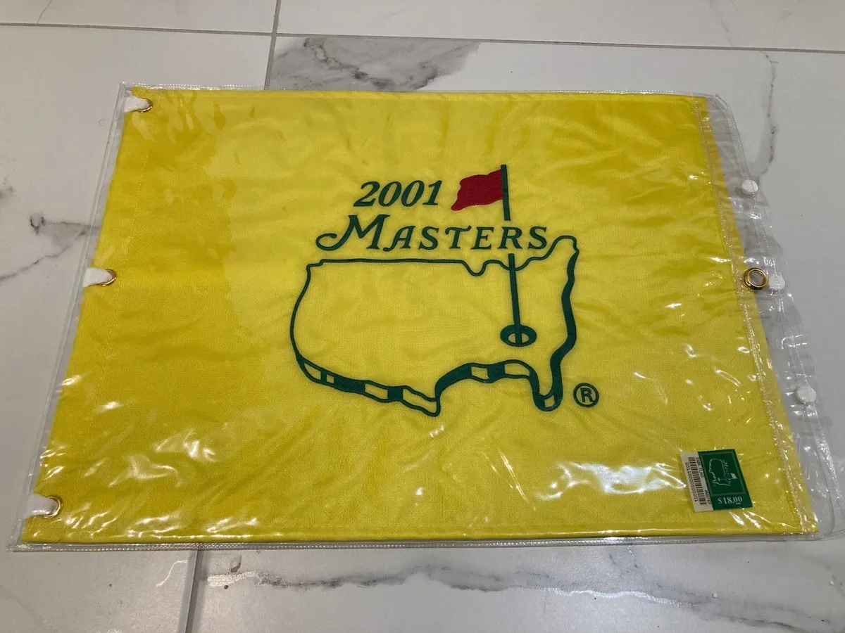 Masters 2001 Flag Tiger Woods Grand Slam - Image 1