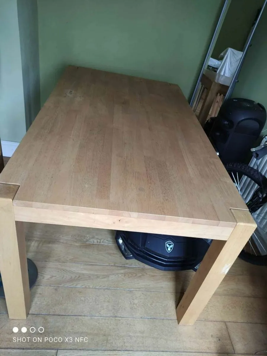 solid wooden kitchen table H 75 cm * 90 *160 - Image 4