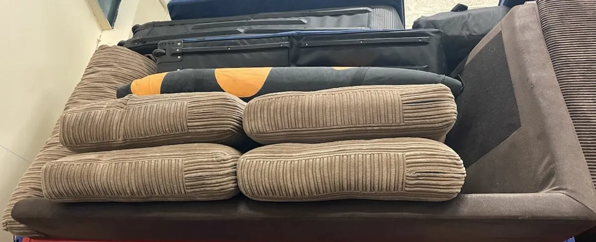 REDUCED: Jumbo Cord 2 Piece Corner Sofa - Image 4