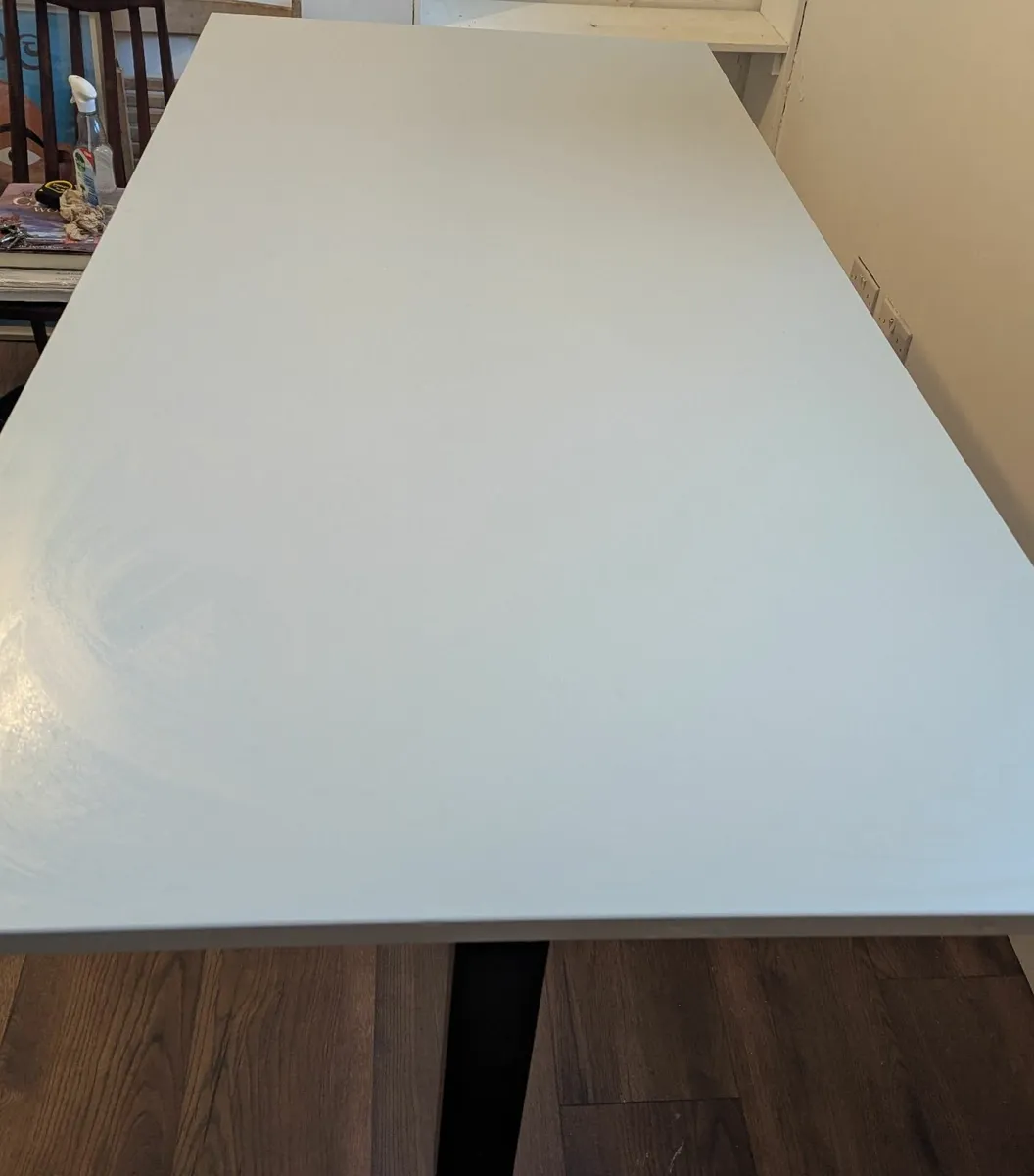 IKEA TROTTEN desk sit/stand (beige/white) - Image 1