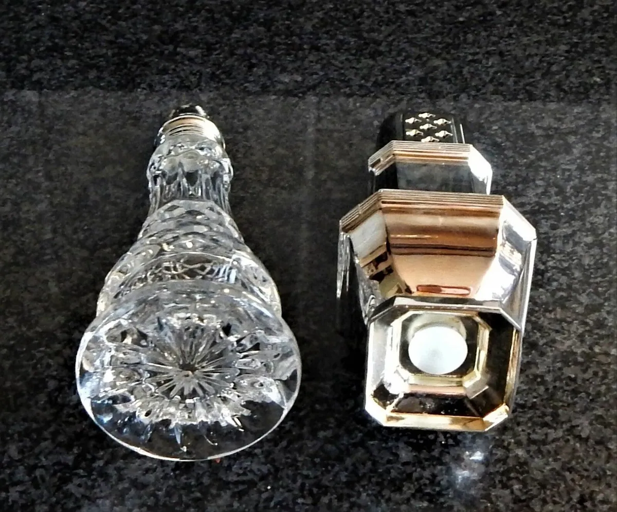 Italian Pewter & Crystal Jam Pot & Sugar Sifters - Image 3