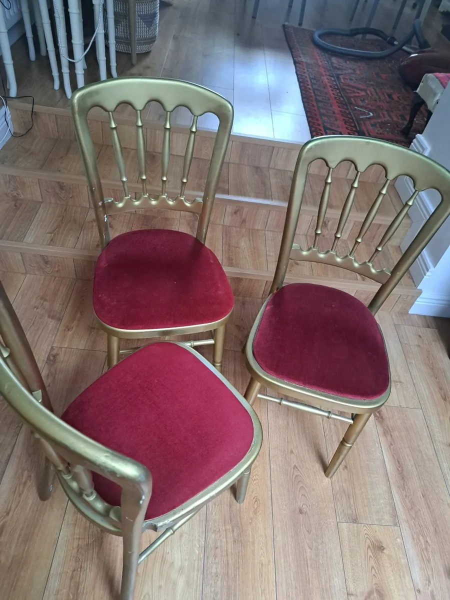 Six stackable dining chairs - Image 1