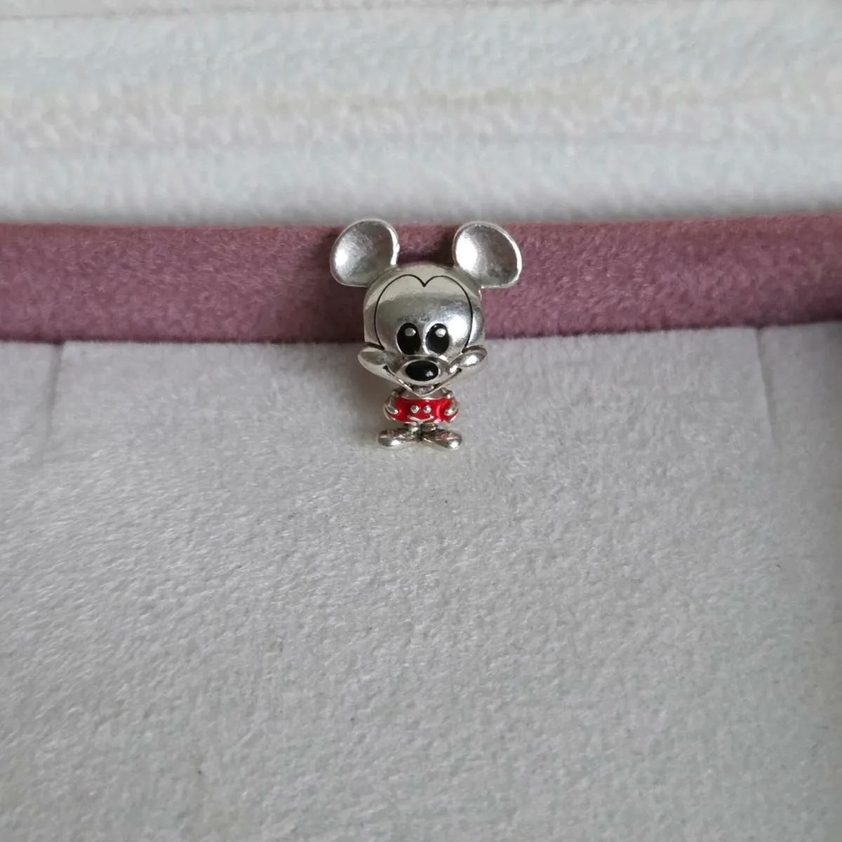Pandora Disney MICKEY MOUSE charm with enamel red - Image 1