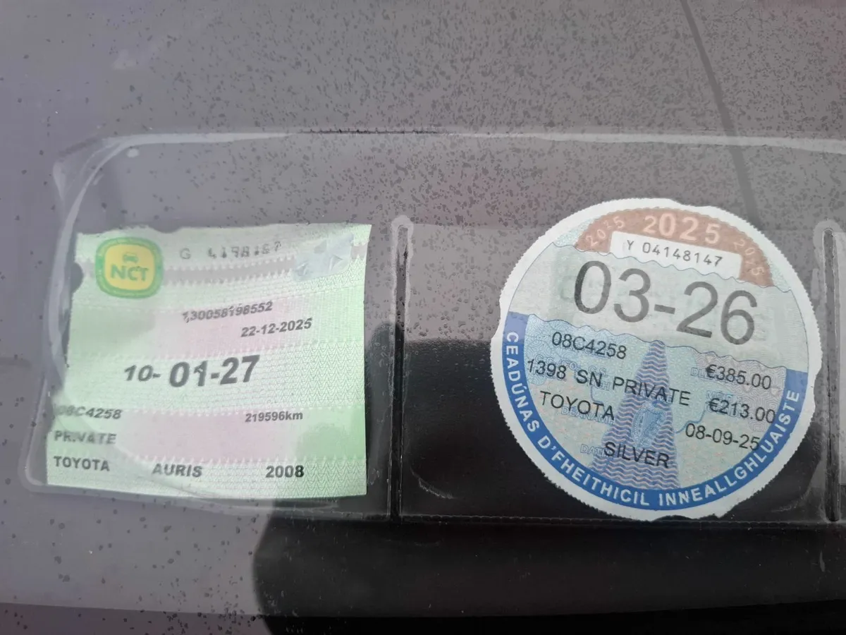 08 Toyota Auris 1.4 petrol..NEW NCT01/27 - Image 2