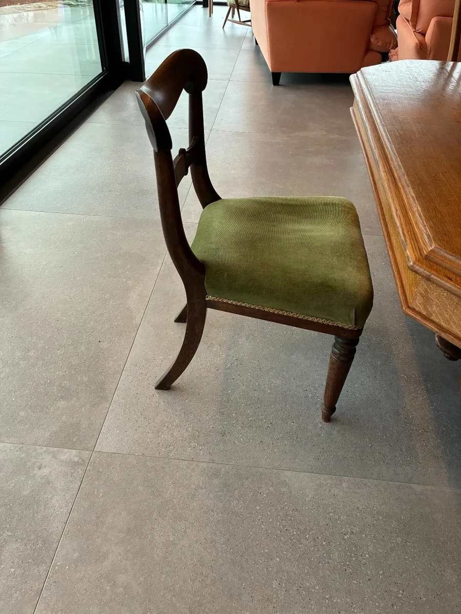 Six Antique Mahogany  Dining Chairs - Image 2