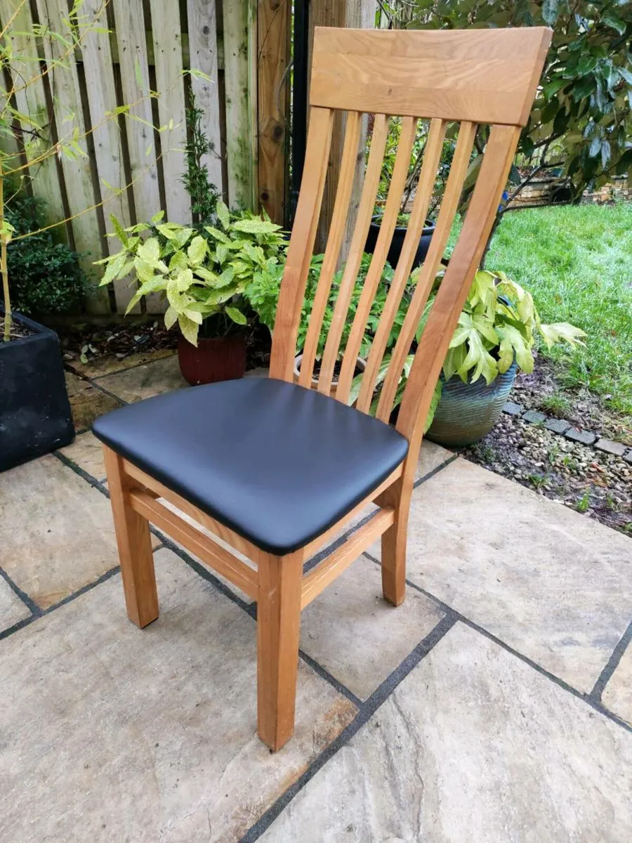4 oak chairs - Image 3