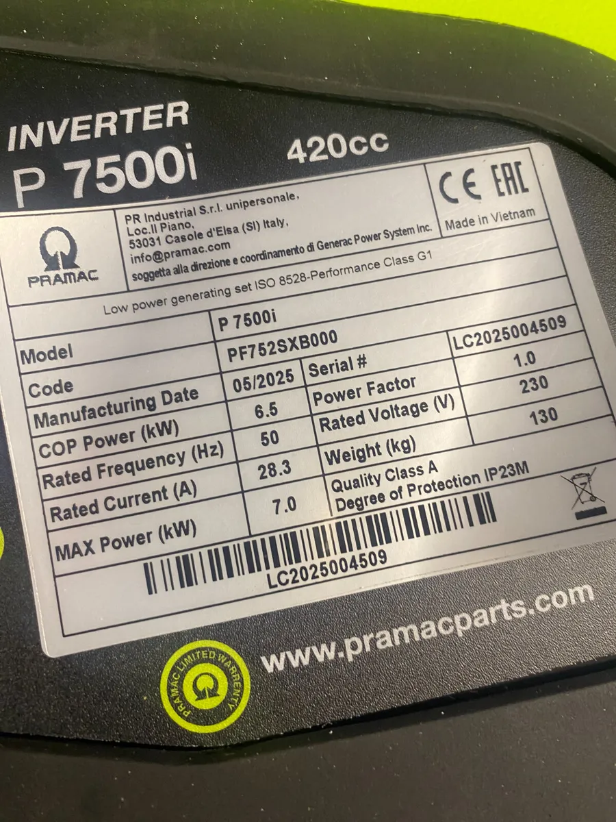 PRAMAC 8kva Petrol inverter Generators - Image 3
