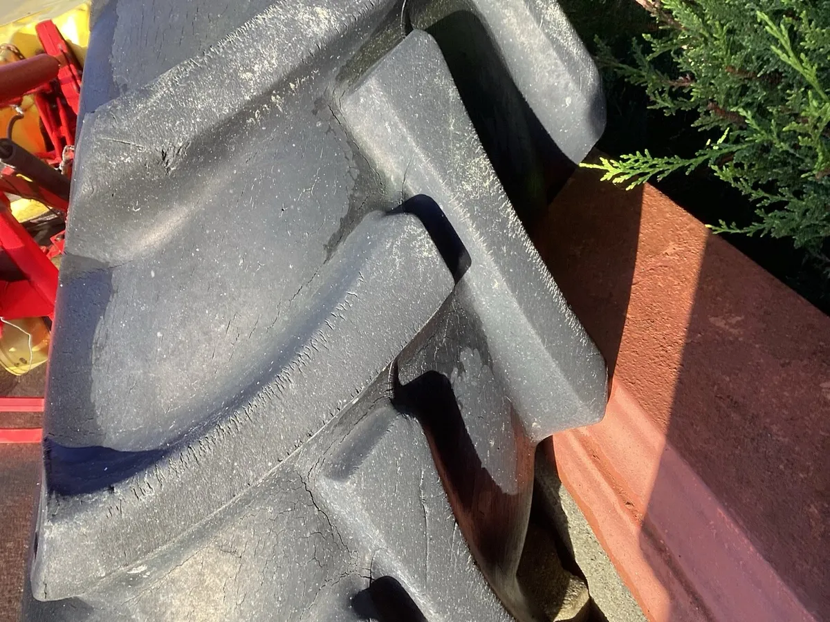 PAIR OF 38 TYRES 80 PERCENT RUBBER - Image 3