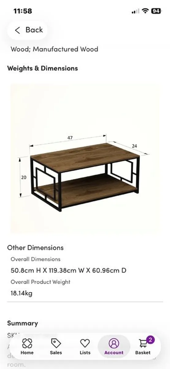coffee table - Image 1