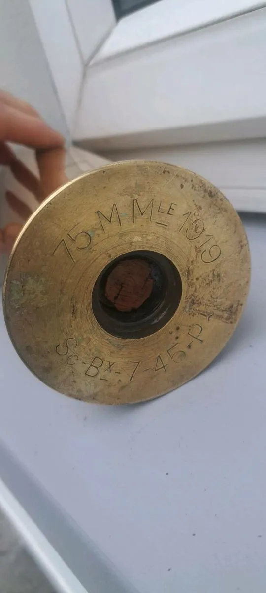 Old 1919 brass  shell - Image 2