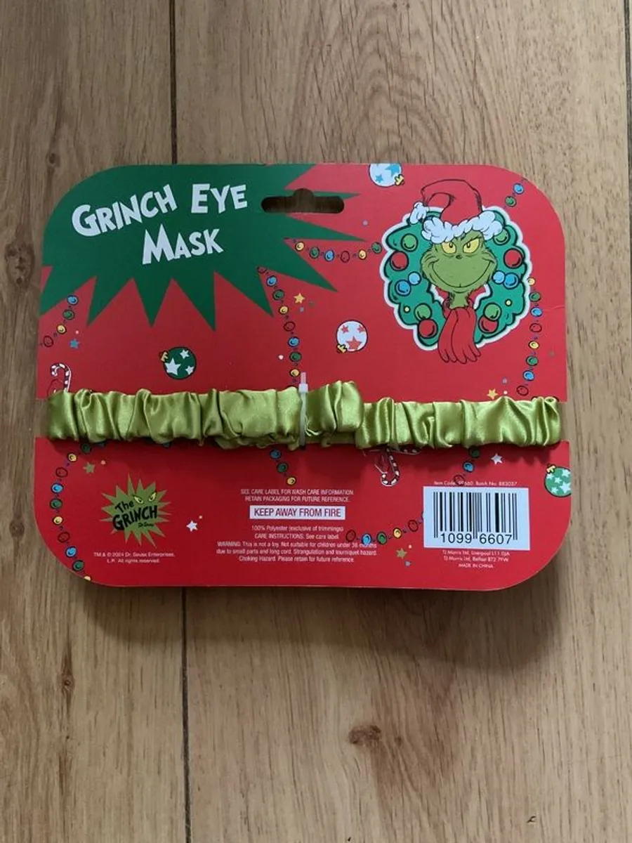 Grinch Eye Mask Brand New - Image 2