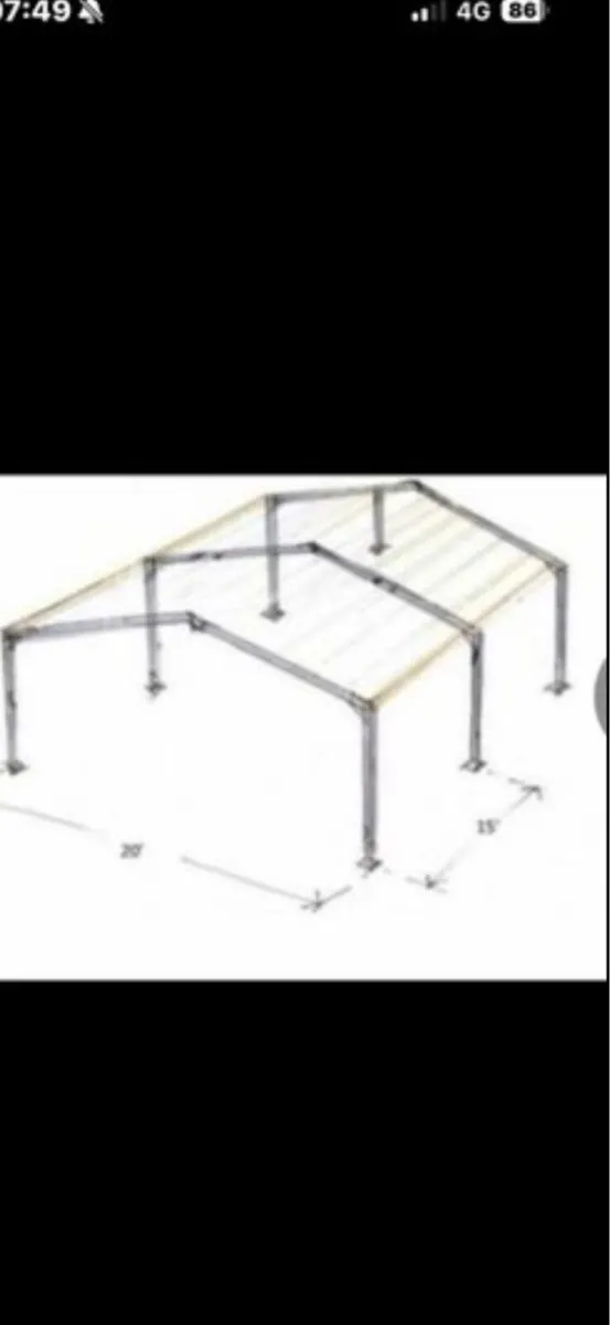 30ft x 20ft steel shed - Image 4