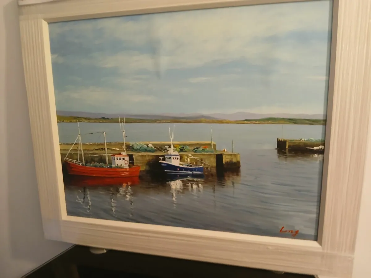 Original oil painting 🖼 framed connamara - Image 1