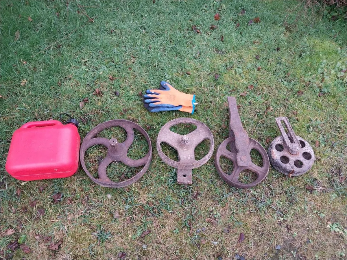 Salvage Industrial Agricultural Wheels x 4 - Image 1