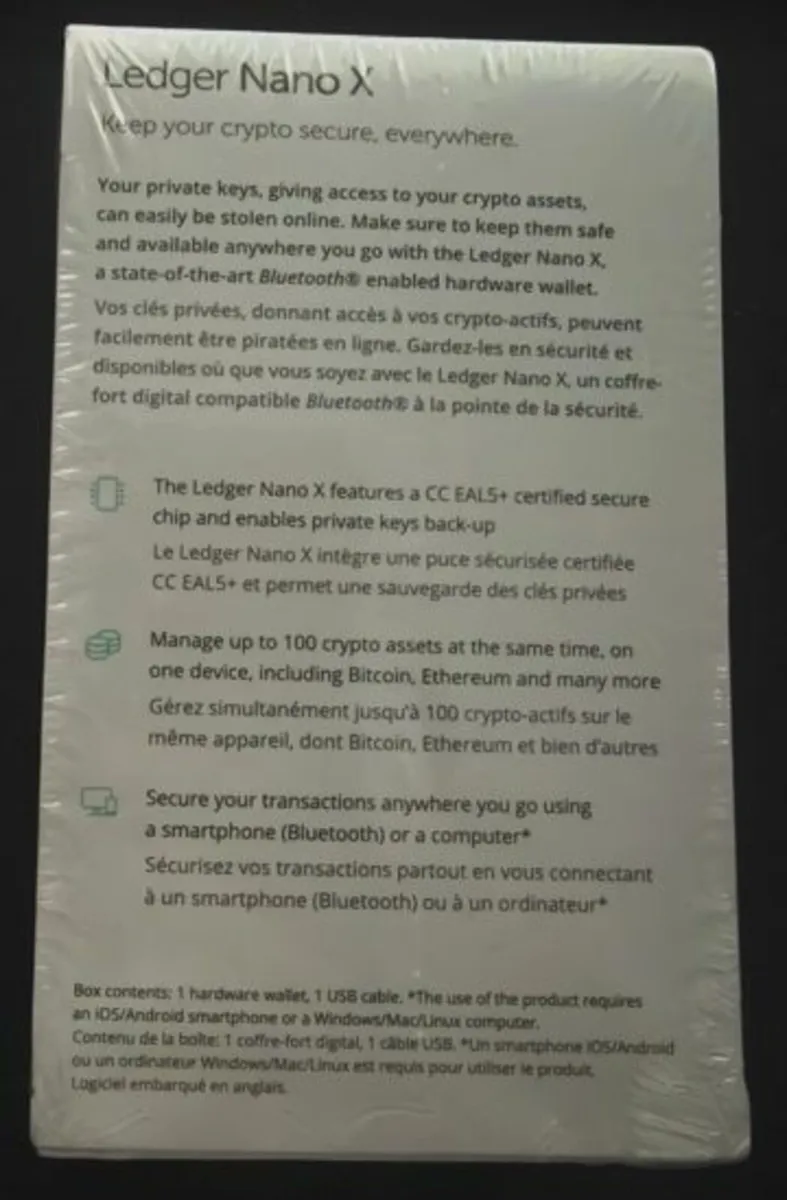 Brand New Ledger Nano X Crypto Hard Wallet - Image 2