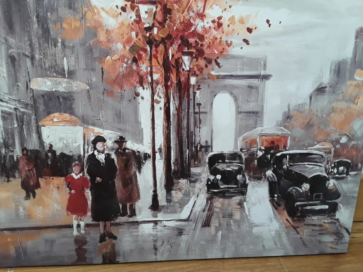 Lovely picture of Paris on canvas - Image 1