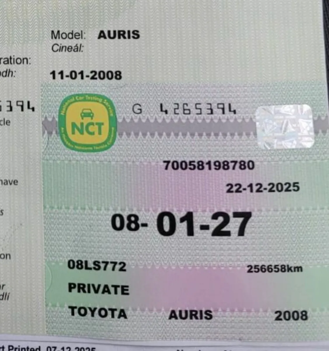 Toyota Auris NEW NCT 01/2027 TAX02/2026 - Image 1