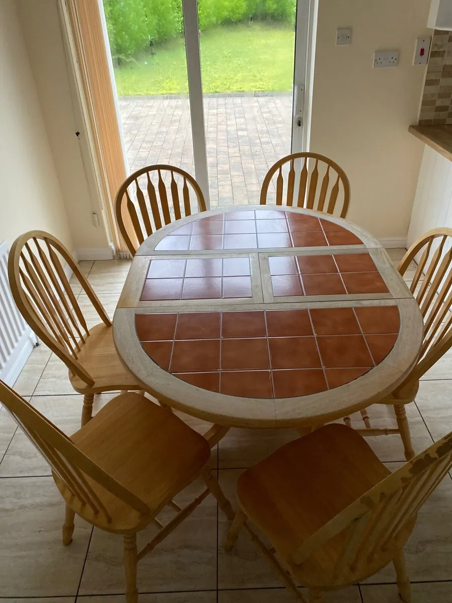 Kitchen Table and 6 Chairs - Image 1